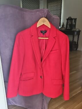 Talbots Red Women's Blazer Jacket
